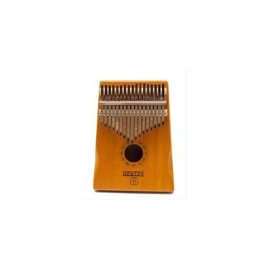 Imagem de Kalimba 17 chaves piano de mão madeira mogno k-17 - HENTZY