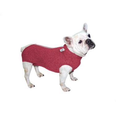 Imagem de Roupa Protetora Pós Cirúrgica Buldogue Francês Pet Med PP, Rosa