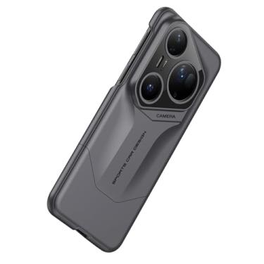 Imagem de FWYANZH Capa para Huawei Pura 80 Ultra/80 Pro +/80 Pro, Slim Elegante Splicing Colors Anti-Scratch Hard Back Cover Full Camera À Prova de Choque Minimalista, Cinza, 80 Pro +