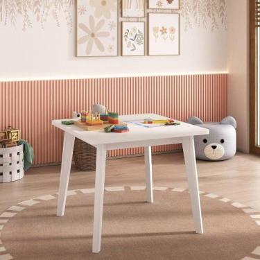 Imagem de Mesa Quadrada Infantil Madeira de Pinus e Mdf Sofia - Empório Paraíso
