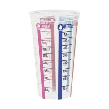 Imagem de Copo Medidor Graduado 500ml Dosador para Cozinha Confeitaria Plásutil 
