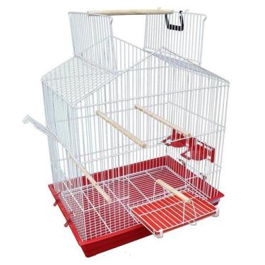 Imagem de Gaiolão Bragança Papagaio Calopsita Tríplex Bandeja Plástica