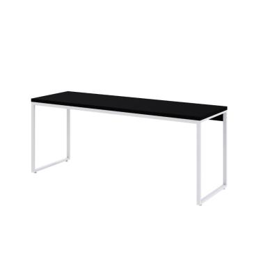 Imagem de Mesa Dynamica Diretor 180x60x75cm Preto ônix - Est.branca Preto ônix - Est.branca