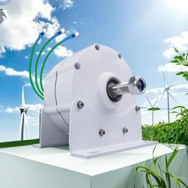 Imagem de Gerador De ímã Ca De 10000 W Gerador De ímã Permanente Sem Engrenagens De 3 Fases Alternador De Gerador De ímã Permanente De 520 Rpm, 12v