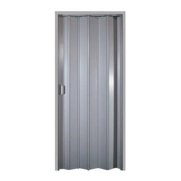 Imagem de Porta Sanfonada Plasflex PVC Multilit 0,60x2,10m Cinza
