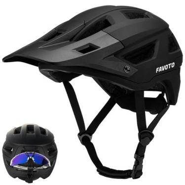 Imagem de Capacete de mountain bike Favoto Dual Shell leve preto