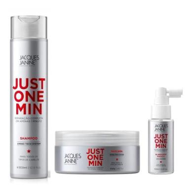 Imagem de Kit Shampoo Máscara Blindagem Jacques Janine Just One Minute