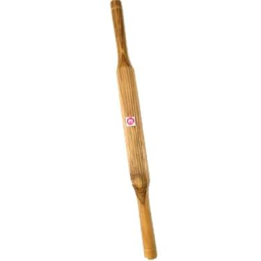 Imagem de Rolo de massa de madeira/Belan/Punjabi estilo Belan (35,5 cm de comprimento) (marrom claro) (pacote com 1)