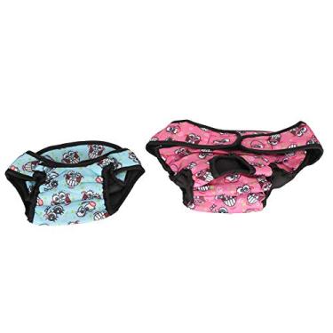 Imagem de aqxreight 2 Pacote de Cão Fisiológico de Roupas íntimas Macias de Estimação Respirável para Cães Fêmeas Em e Azul Xxl (Xl)
