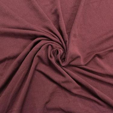 Imagem de Texco Inc 152.4 cm Wide Crepe Viscose Spandex Yard, 220 GSM Tecido elástico bidirecional macio para vestidos, blusas, saias, calças, tops, fantasias e projetos de costura DIY, vermelho marrom 2 jardas
