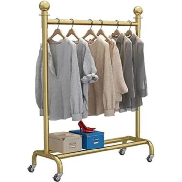 Imagem de Cabides De Metal Comercial Boutique Clothes Display Racks, Racks De Armazenamento De Guarda-roupa De Roupas, Sacos De Sapato, Organizador De Roupas, Rack De Ro, Without Hook, L100 * W35 * H135Cm