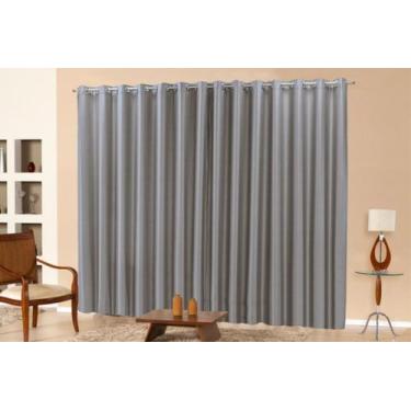 Imagem de Cortina Blackout 2m X 2,20m Sala Quarto Com Ilhós Cromado - Claudia Ca