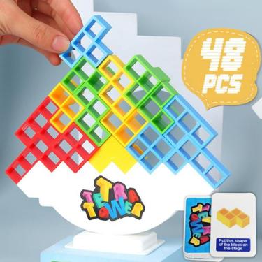 Imagem de Stacking Balance Block Game ALKISTA Tetra Tower 48 unidades