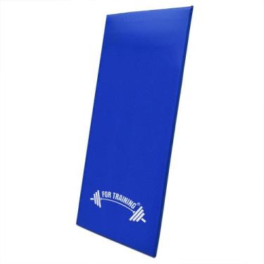 Imagem de Colchonete Fit Academia 100x45cm Eva Yoga Ginástica  - Broome, Azul