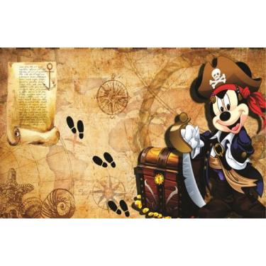 Imagem de Fundo Fotográfico Em Tecido Mickey Pirata 2,60X1,50 - Mix estilos