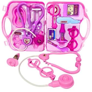 Imagem de Kit Maleta Médica Infantil Divertida Educativa Fun Game 14 peças
