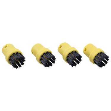Imagem de HIKIBEX Conjunto de 4 pincéis redondos 2.863-264.0 28632640 compatível com limpador a vapor Karcher SC