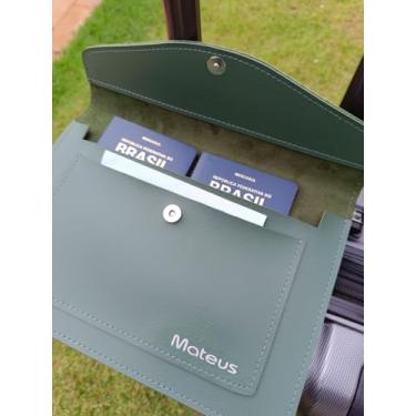 Imagem de Capa para Caderneta de Vacinação, Modelo Espiral e Brochura, com Bolso Externo, Várias Cores (verde montana e soft color)