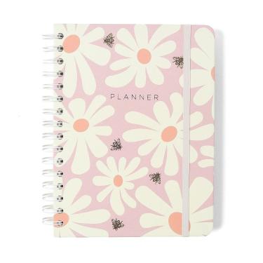 Imagem de Planner Permanente A5 Wire-o Cicero - Melissa, Pink Bloomy