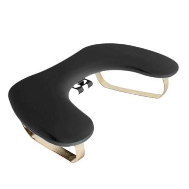 Imagem de oshhni Almofada para apoio de mãos de manicure, almofada para apoio de mãos de salão com suporte para telefone, equipamento para mesa de manicure, ferramenta, Preto