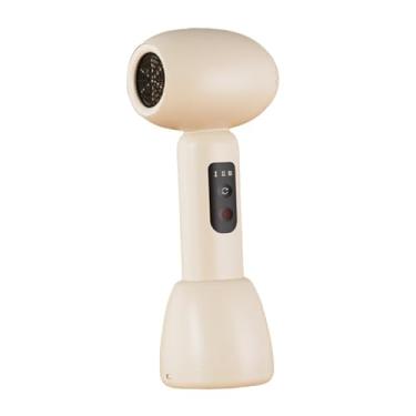 Imagem de Ysyqkn Secador de cabelo sem fio para bebê, secador de cabelo recarregável, leve, profissional com base de carregamento, portátil para viagens e casa, Bege