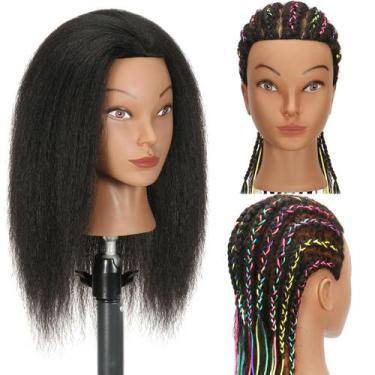 Imagem de Mannequin Head Ineffable 14 com cabelo humano 100% real