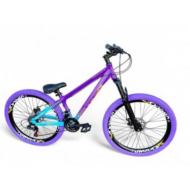Imagem de Bicicleta Aro 26 Vikingx Tuff Freeride Downhill 21v Alumínio Freio a D