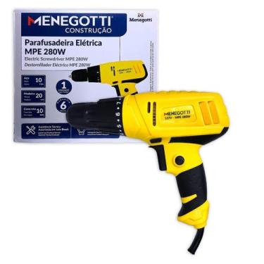 Imagem de Parafusadeira Elétrica MPE Menegotti 280W Torque 10Nm Velocidade Variá