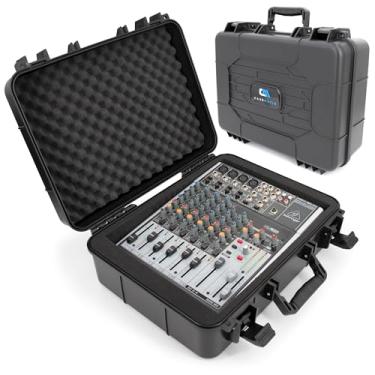 Imagem de CASEMATIX Estojo rígido de viagem com mixador de áudio de 40,6 cm – capa protetora compatível com Behringer Xenyx X1204USB, 1204USB, 1202FX, 1202, 802, QX1202USB, 1002, serve para modelos de 36,8 x