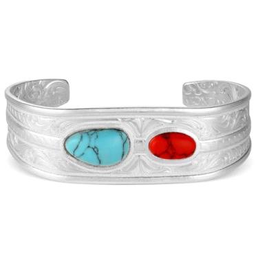 Imagem de Montana Silversmiths Feito nos EUA Western Lifestyle Pulseira feminina, One Size, Metal, Sem Pedra Preciosa