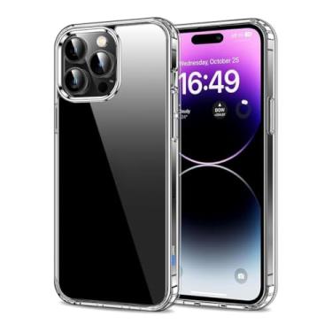 Imagem de Capa Capinha Clear Case Space X Rígida Anti Amarelamento Resistente Para iPhone (iPhone 14 Pro)