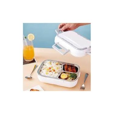 Imagem de Marmita Térmica Inox Portátil 12V 24V 1,2L AK-F022 - TOMATE