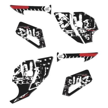 Imagem de Adesivo Protetor Pedaleira Compatível Crf 1000l África Twin Resinado -