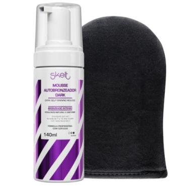 Imagem de Skelt Mousse Dark Autobronzeador Intenso Red Carpet Glow 140ml e Luva 