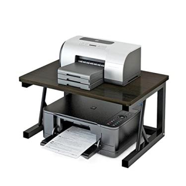 Imagem de Suporte para impressora sob a mesa, suporte para impressora de camada dupla, prateleira para mesa, armário, mesa com armazenamento, escritório, secretária, suporte para impressora