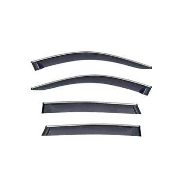 Imagem de GRJQRKHZ Defletor de janela lateral do carro para B&MW X6 G06 2020-2023 Weathershied viseira de porta vento sol proteção chuva janela lateral defletores de vento