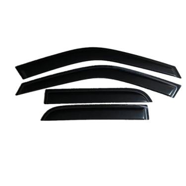 Imagem de GRJQRKHZ Defletor de janela lateral de carro para H&onda Cr-V 2002-2006 Weathershied viseira de porta vento sol proteção chuva janela lateral defletores de vento