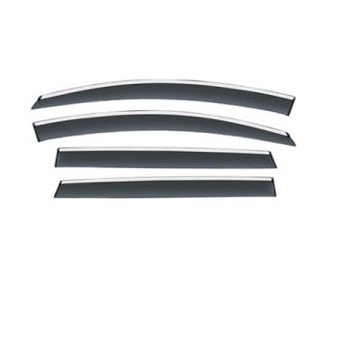 Imagem de GRJQRKHZ Defletor de janela lateral de carro para M&itsubishi Eclipse Cross 2018-2022 Weathershied viseira de porta vento sol proteção chuva janela lateral defletores de vento