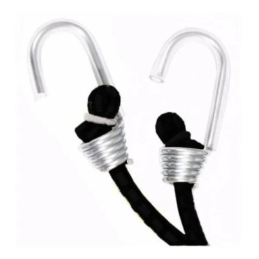 Imagem de Kit 3 Elástico Extensor Gancho 1,5 Metros Prender Bagagem - Elastic