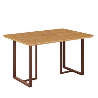 Imagem de Mesa para Sala de Jantar Retangular 120x90cm Mdf Lunna Marrom / Proa
