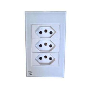 Imagem de Tomada Novadigital Tripla sem Wi-Fi - Nova Digital, Branco