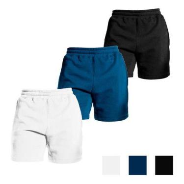Imagem de Bermuda De Moletinho Com Cordão Interno Kit Em 3 Cores - Hugo jobs, G