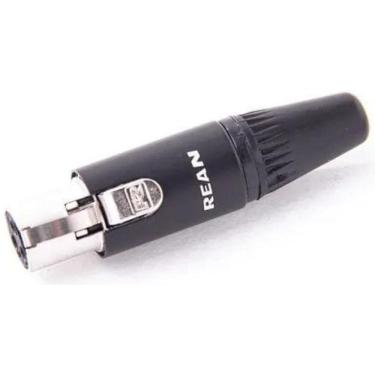 Imagem de Conector Rean Rt3Fc-B Xlr Tiny Cabo Femea 3 Polos 14930
