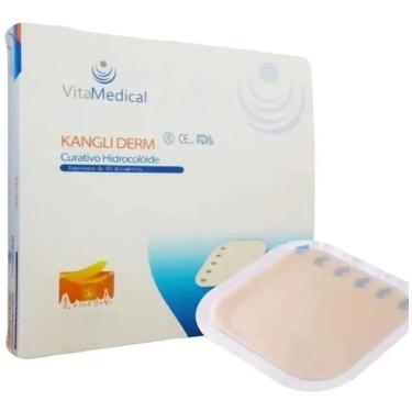 Imagem de Curativo P/Feridas E Escaras Regular Com Borda 10X10Cm C/10