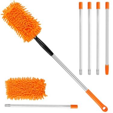 Imagem de Limpador de ventilador de teto espanador dobrável limpador de lâmina de ventilador de teto prático espanador de limpeza de carro para eletrodomésticos carros persianas estantes de livros