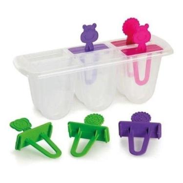 Imagem de Forma Sorvete Picoleteira Picolé Infantil Divertida Bichinho Cor Sorti