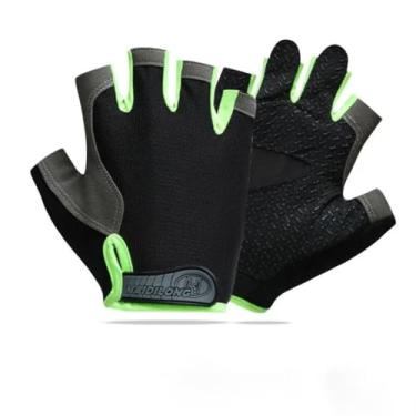 Imagem de Luvas de ciclismo luvas de bicicleta de meio dedo para bicicleta de estrada MTB luvas masculinas antiderrapantes para absorção de choque para fitness ciclismo