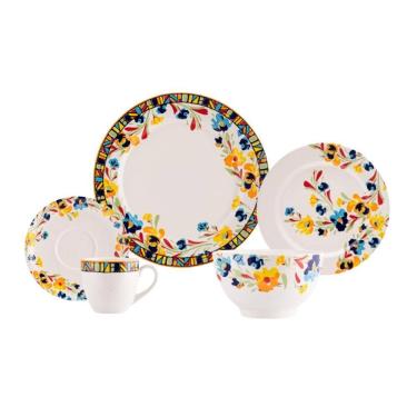 Imagem de Jogo de Jantar 40 Peças Etnico Porcelana Real By Schmidt