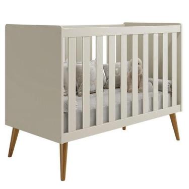 Imagem de Quarto de Bebê Isis 3 Portas Areia Acetinado - Reller