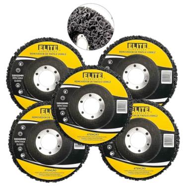 Imagem de ELITE SUPERFLEX - ELITE - Kit 5 Discos Strip Removedor De Tinta Verniz 115mm